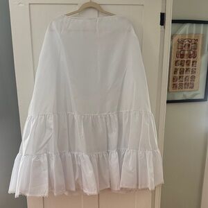 Merry Modes White A-Line Petticoat Skirt